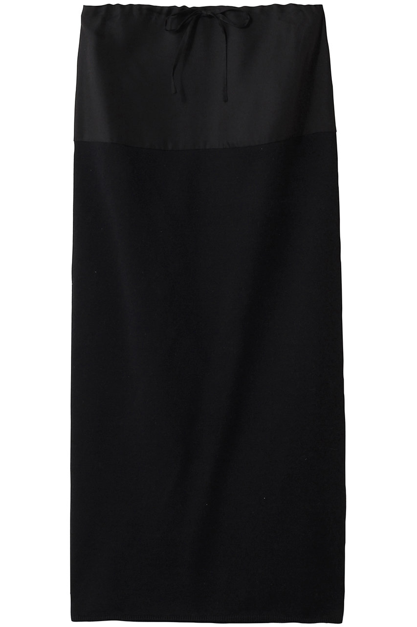 セアン/SCEARNのSILK COTTON スカート(Black/SKSNLM0220)