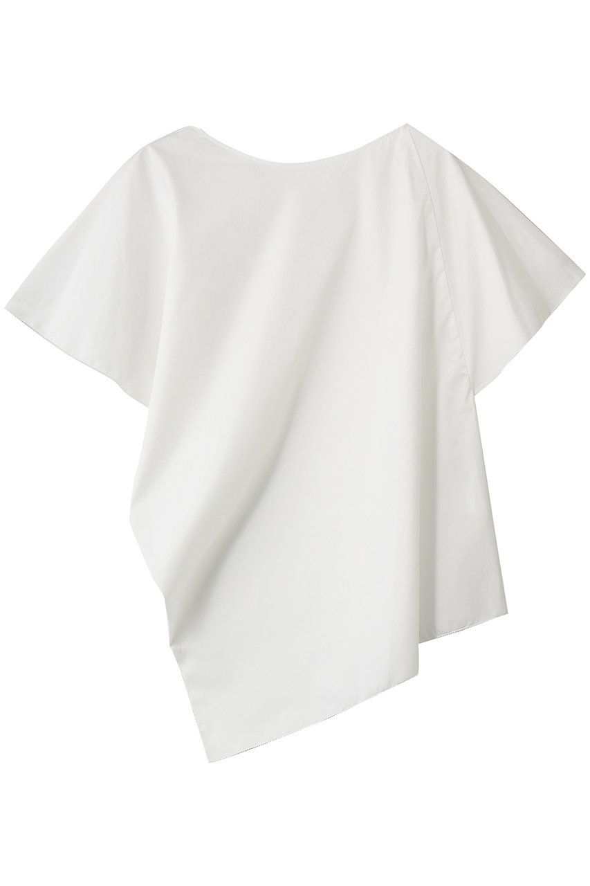 セアン/SCEARNの22MM SILK TWILL ハーフスリーブブラウス(SHIRONEZU/BLSNLM0215)
