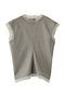 WOOL SILK TROPICAL スリーブレスブラウス セアン/SCEARN LIGHT GRAY
