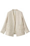 SILK LINEN TWEED ノーカラージャケット セアン/SCEARN ECRU