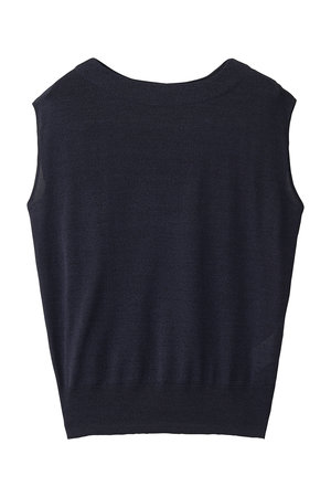 セアン/SCEARNのSILK RAYON スリーブレスニット(110300/110301)