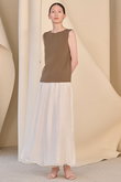 MAT SYNTHETIC  スリーブレスニット