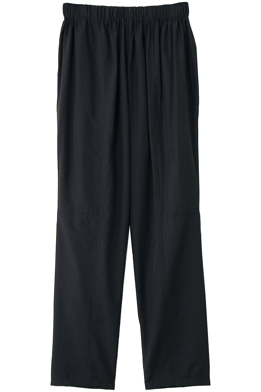 セアン/SCEARNのWOOL NYLON POPLIN ギャザーパンツ(DARK NAVY/PRSNLM0404)