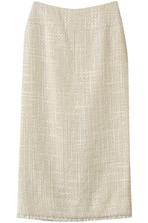 セアン/SCEARNのSILK LINEN TWEED ストレートスカート(110700/110703)