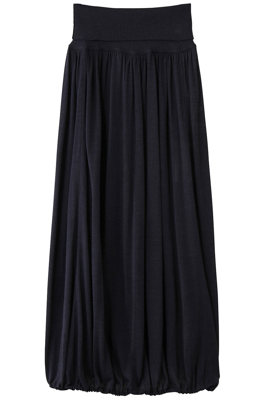 セアン/SCEARNのSILK RAYON ニットスカート(DARK NAVY/SKSNLM0401)