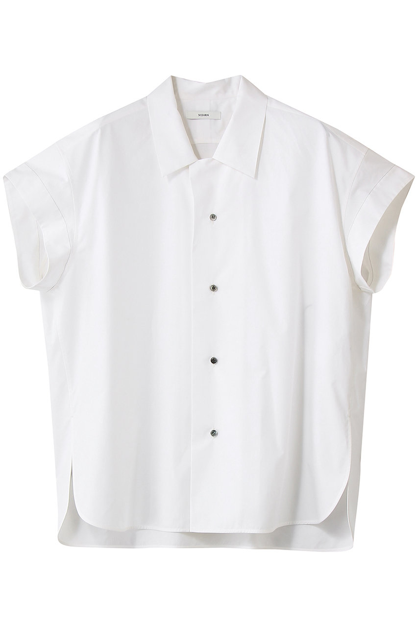 セアン/SCEARNのCOTTON SILK TYPEWRITER ブラウス2(Off White/BLSNLW0002)
