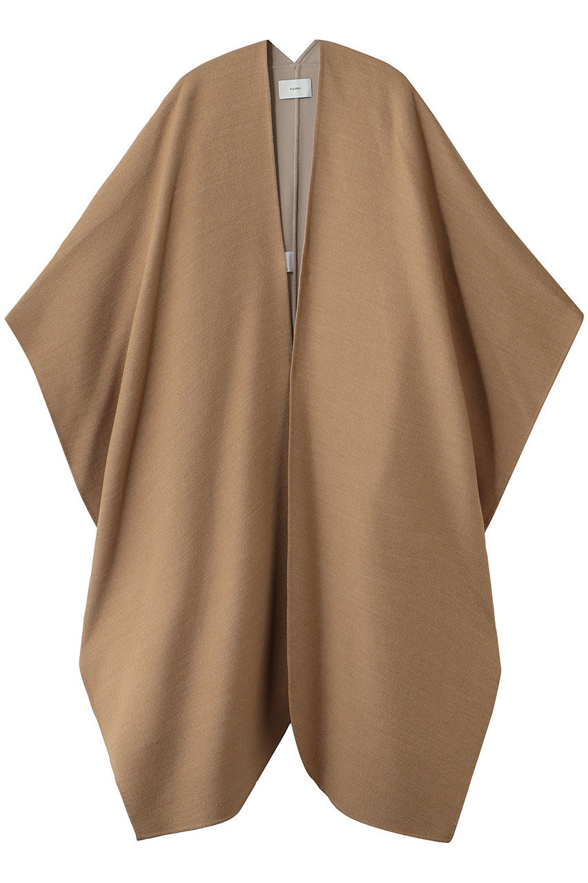 SCEARN WOOL DOUBLE FACE コート (Camel, 38) セアン ELLE SHOP