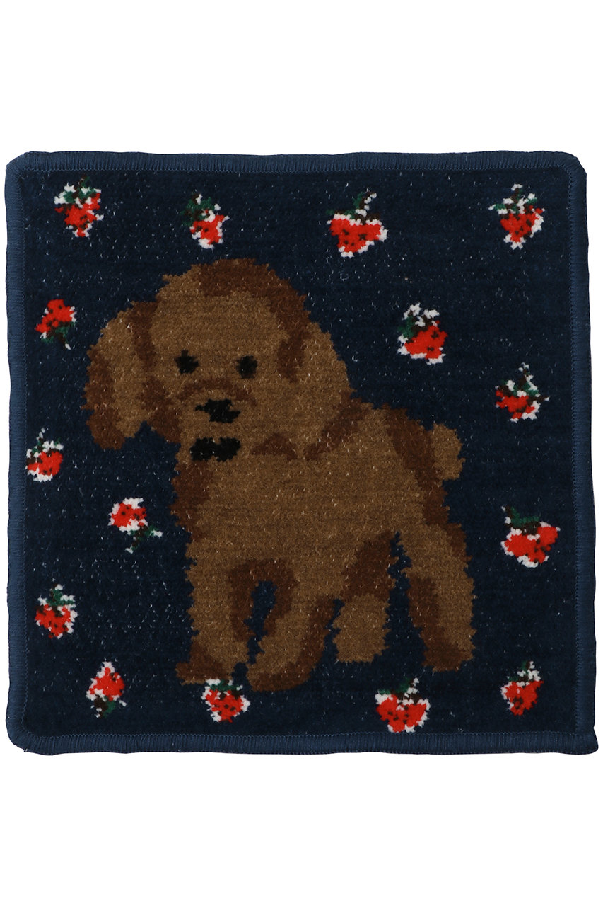 ビーピービーピー/bpbpの【3/6 0:00販売開始】【UNISEX】【MUVEIL】シェニール織ハンカチ(イチゴ×プードル/4589641573860)