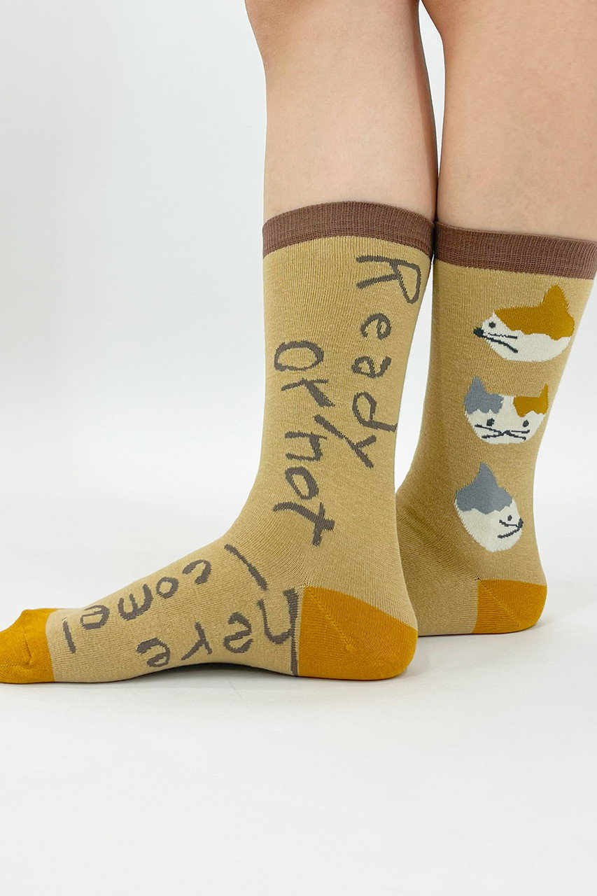 bpbp(ビーピービーピー)｜【UNISEX】【北村人】ソックス/ミケネコ の