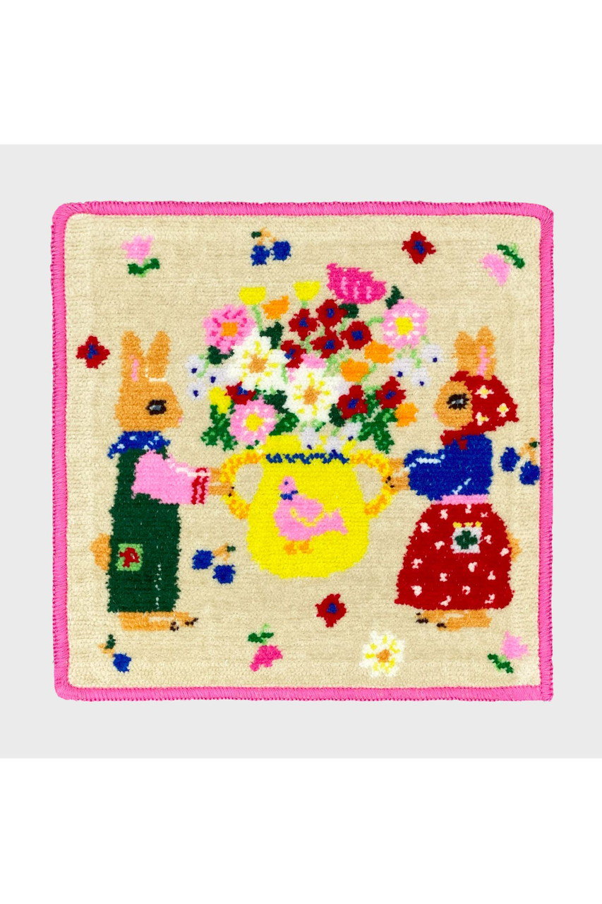 bpbp 【UNISEX】【布川愛子】シェニール織ハンカチ (うさぎたちと花瓶, F) ビーピービーピー ELLE SHOP bpbp 【UNISEX】【布川愛子】シェニール織ハンカチ (うさぎたちと花瓶, F) ビーピービーピー ELLE SHOP