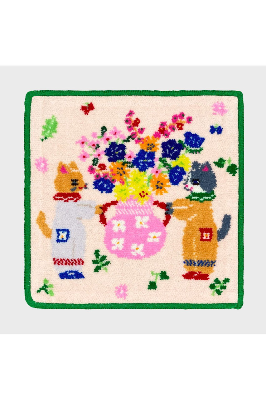 bpbp 【UNISEX】【布川愛子】シェニール織ハンカチ (猫たちと花瓶, F) ビーピービーピー ELLE SHOP bpbp 【UNISEX】【布川愛子】シェニール織ハンカチ (猫たちと花瓶, F) ビーピービーピー ELLE SHOP