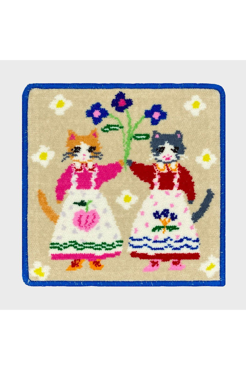 bpbp 【UNISEX】【布川愛子】シェニール織ハンカチ (お花を掲げる猫たち, F) ビーピービーピー ELLE SHOP bpbp 【UNISEX】【布川愛子】シェニール織ハンカチ (お花を掲げる猫たち, F) ビーピービーピー ELLE SHOP