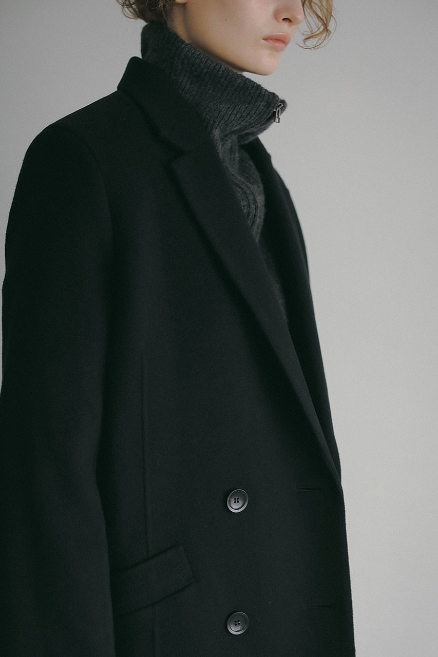 HER.(ハー)｜カシミヤブレンドオーバージャケット/ブラック の通販