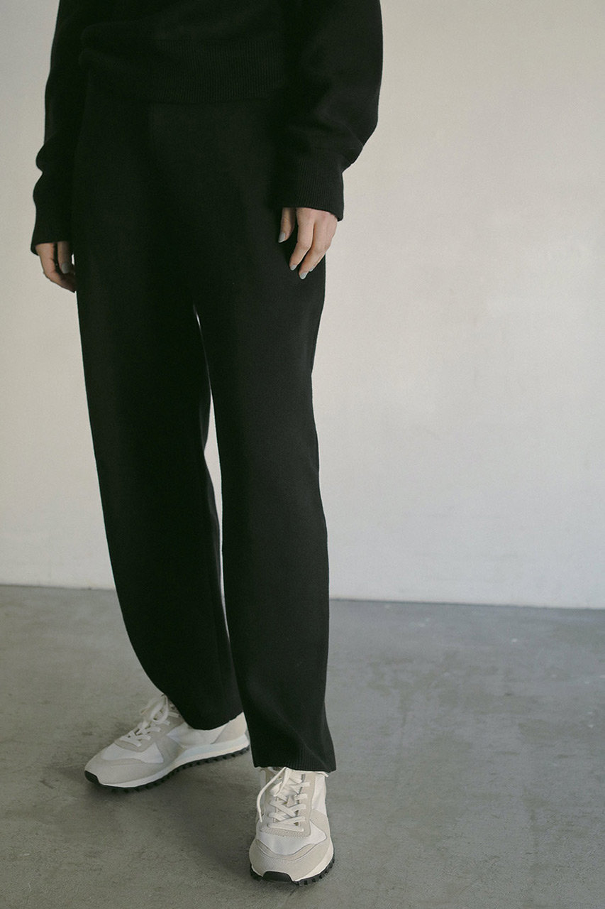 HER.(ハー)｜綿カシミヤニットパンツ/ブラック の通販｜ELLESHOP 