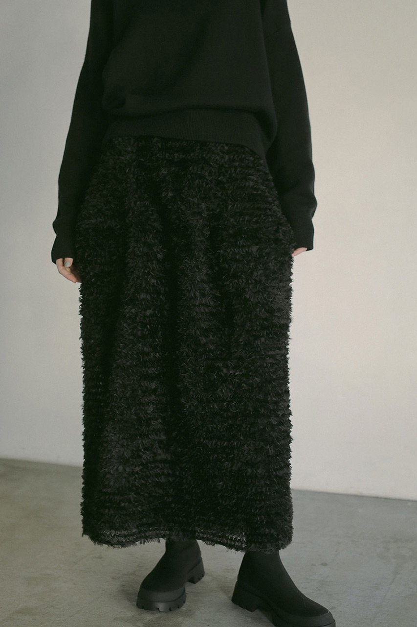 完売品！ 新品タグ付 HER. ハー チュールフリルスカート黒 コクーン HER.(ハー)｜チュールフリルスカート/ブラック の通販｜ELLESHOP