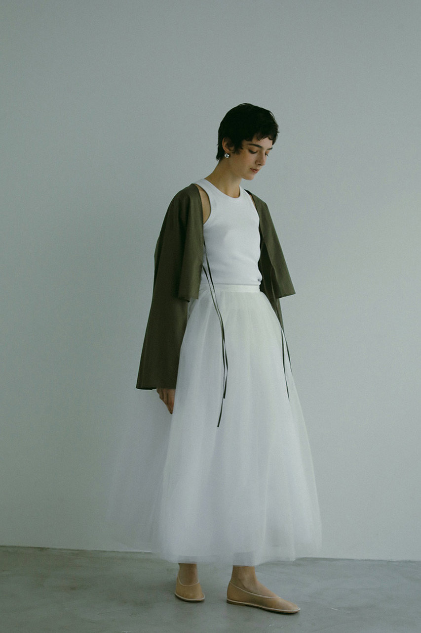 【美品✨】Her Praha ハープラハ　チュールスカート HER.(ハー)｜チュールスカート/オフホワイト の通販｜ELLESHOP