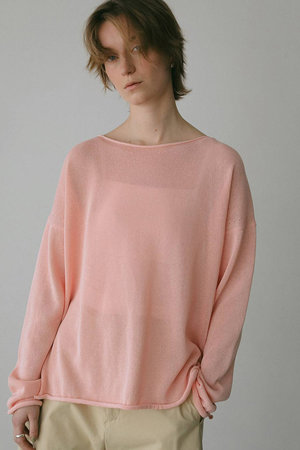 ハー/HER.のペーパー混ニットプルオーバー