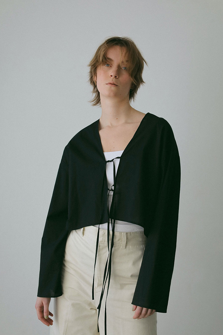 HER.(ハー)｜リボンブラウス/ブラック の通販｜ELLESHOP・(エル