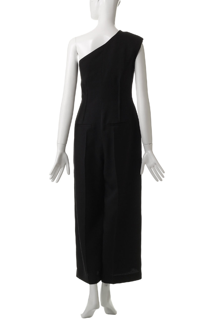 美品 定価4.5★2025 HER. ハー アシメフロントオールインワン 1 HER.(ハー)｜アシメショルダーオールインワン/ブラック の通販