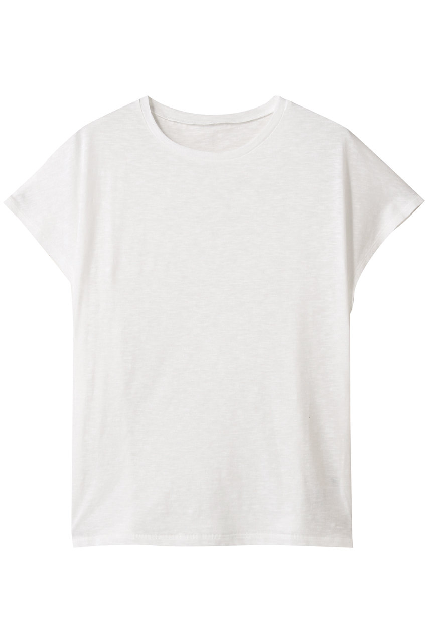 HER. スラブカットTシャツ (オフホワイト, F) ハー ELLE SHOP HER. スラブカットTシャツ (オフホワイト, F) ハー ELLE SHOP