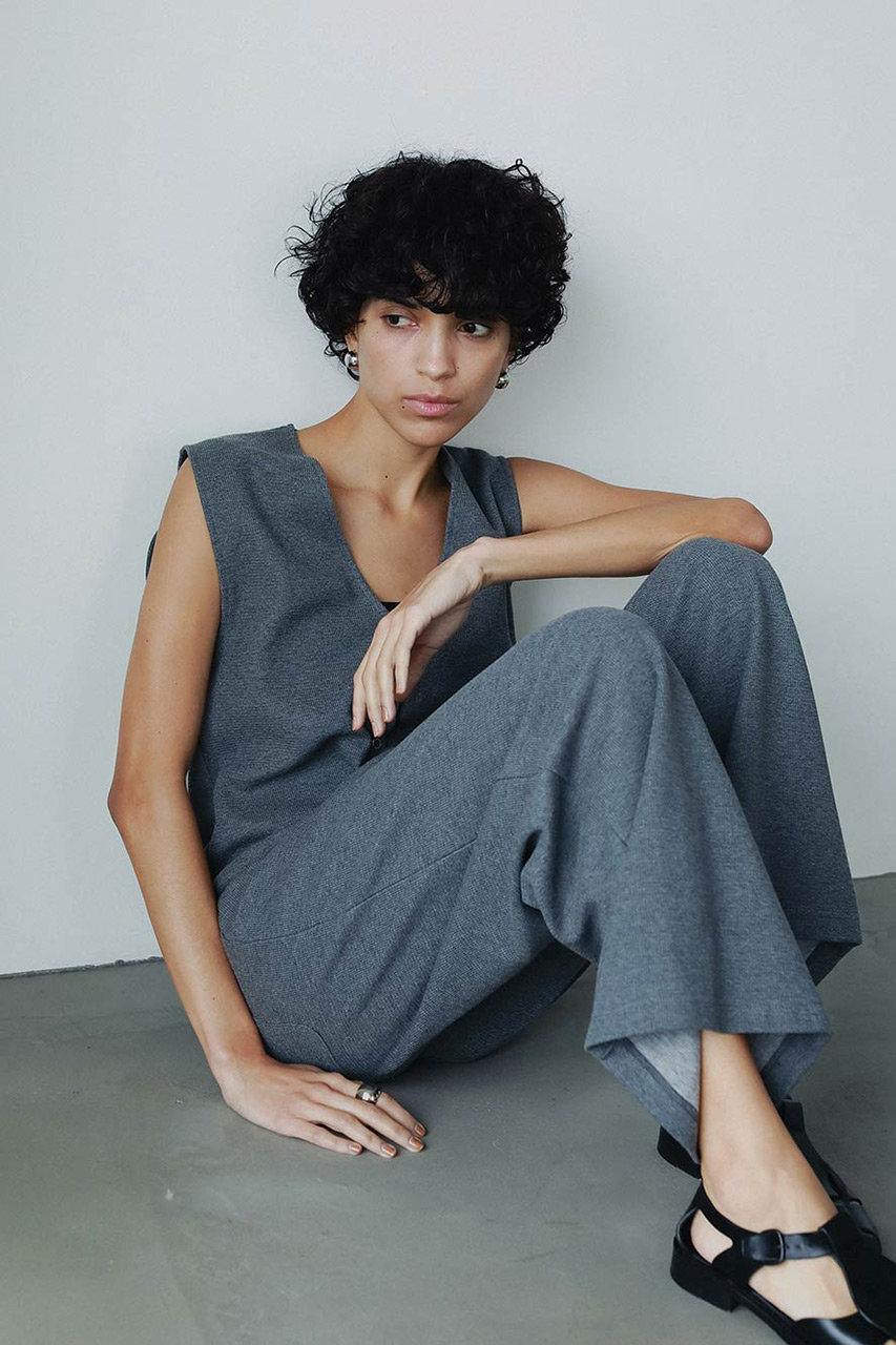 HER. パイルカットオールインワン チャコールグレー サイズ1 HER. パイルカットオールインワン チャコールグレー サイズ1