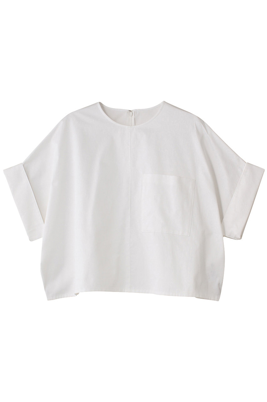 ターンアップカフスブラウス