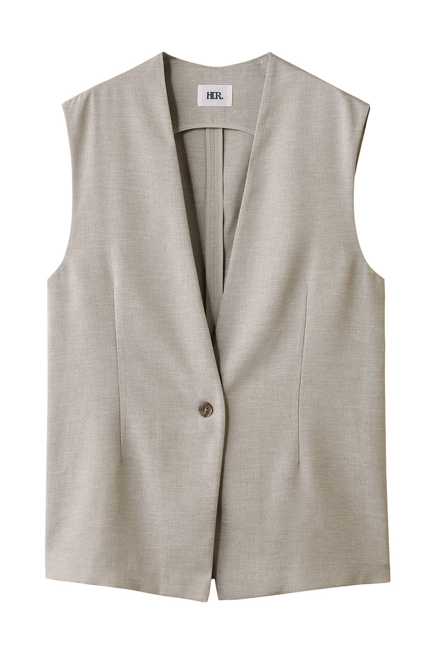 HER. リネンライクジレ (ベージュ, F) ハー ELLE SHOP