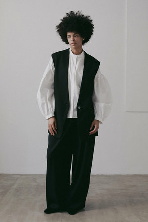 ハー/HER.のリネンライクタックパンツ(110600/110601)