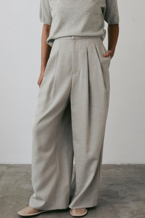 ハー/HER.のリネンライクタックパンツ(110600/110601)