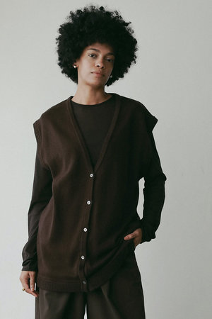 ハー/HER.のコットンウールニットベスト(110300/110301)