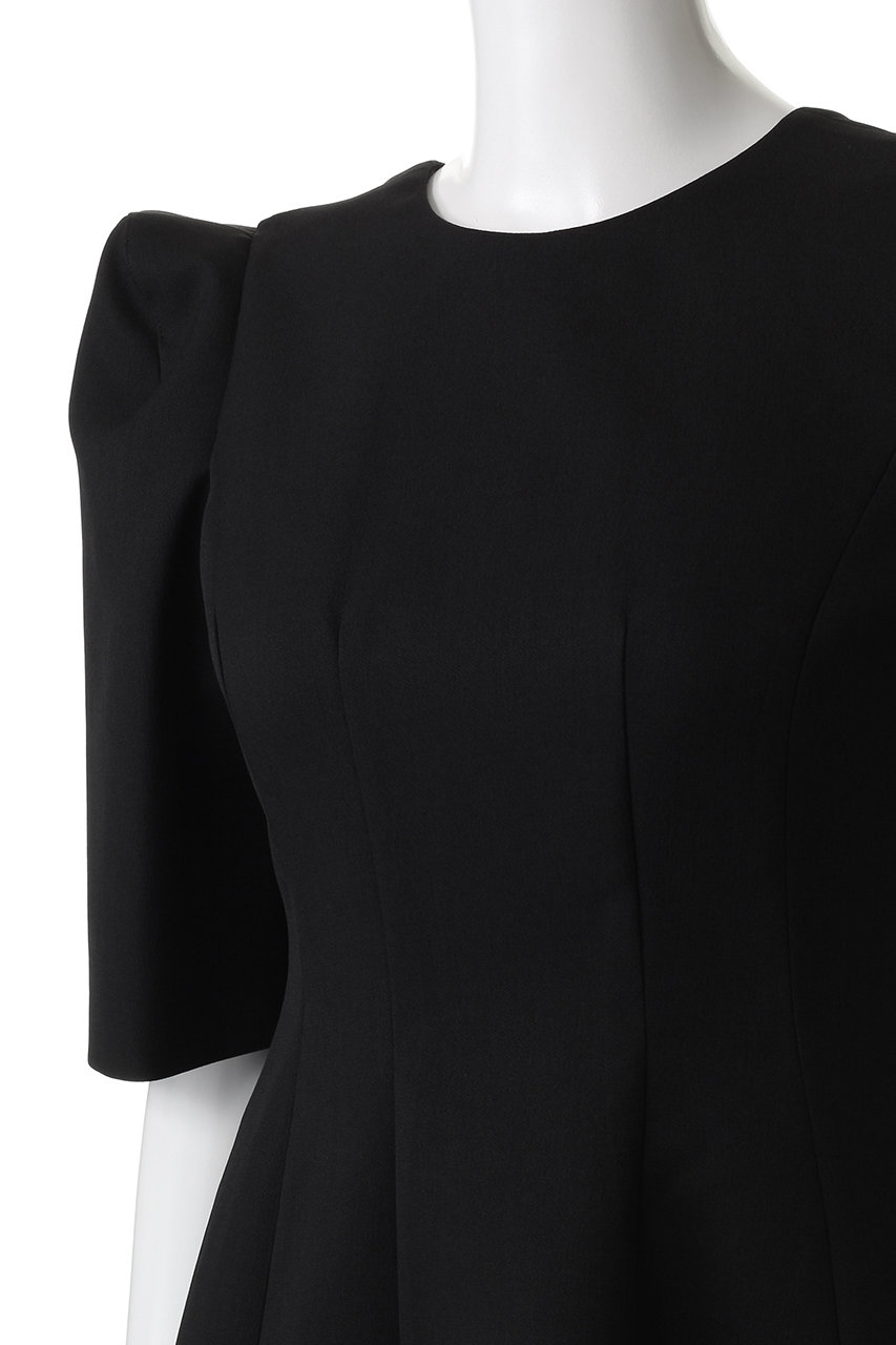 HER.(ハー)｜バックオープンブラウス/ブラック の通販｜ELLESHOP