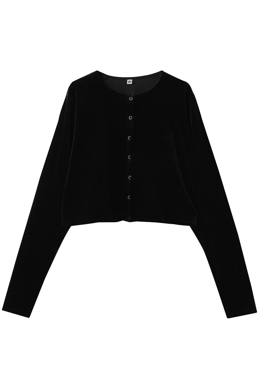 ハー/HER.のベロアカーディガン(ブラック/7053606)