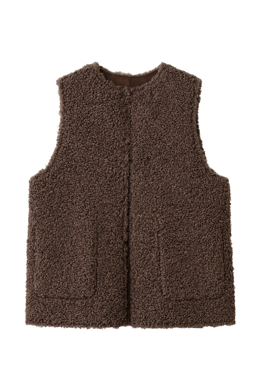 フェイクファーベスト