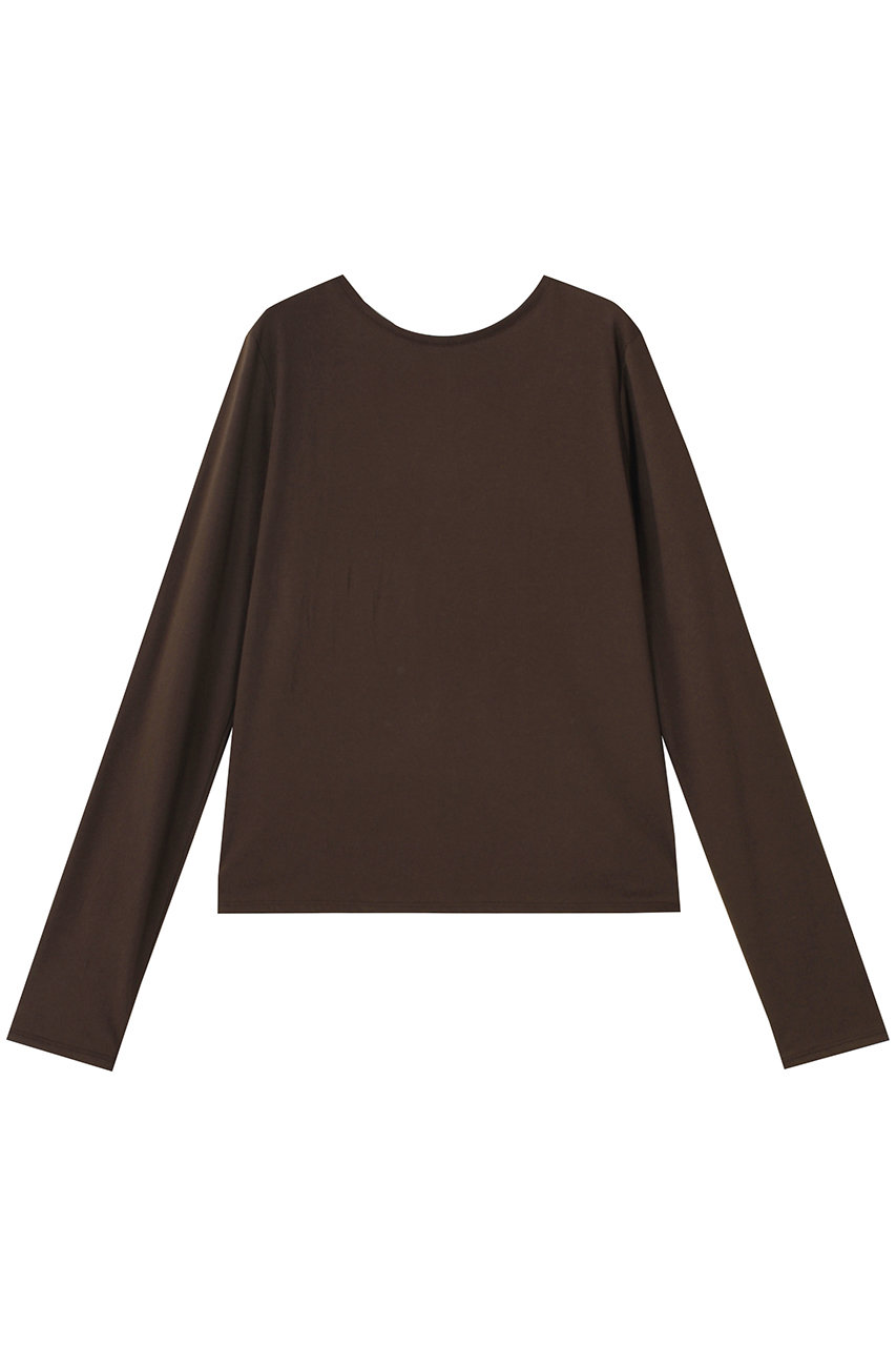 HER. ニュアンスロングTシャツ (ブラウン, F) ハー ELLE SHOP HER. ニュアンスロングTシャツ (ブラウン, F) ハー ELLE SHOP