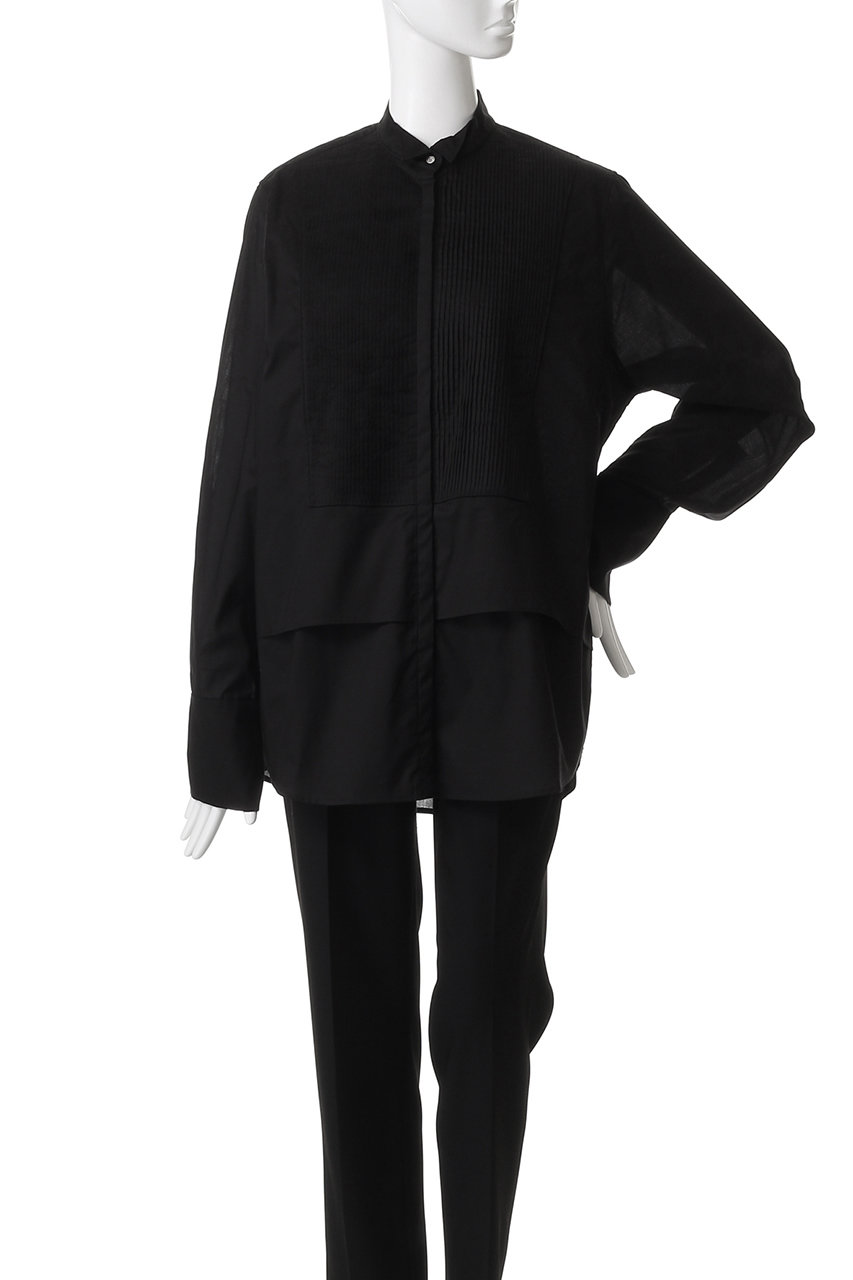 HER.(ハー)｜ピンタックシアーブラウス/ブラック の通販｜ELLESHOP