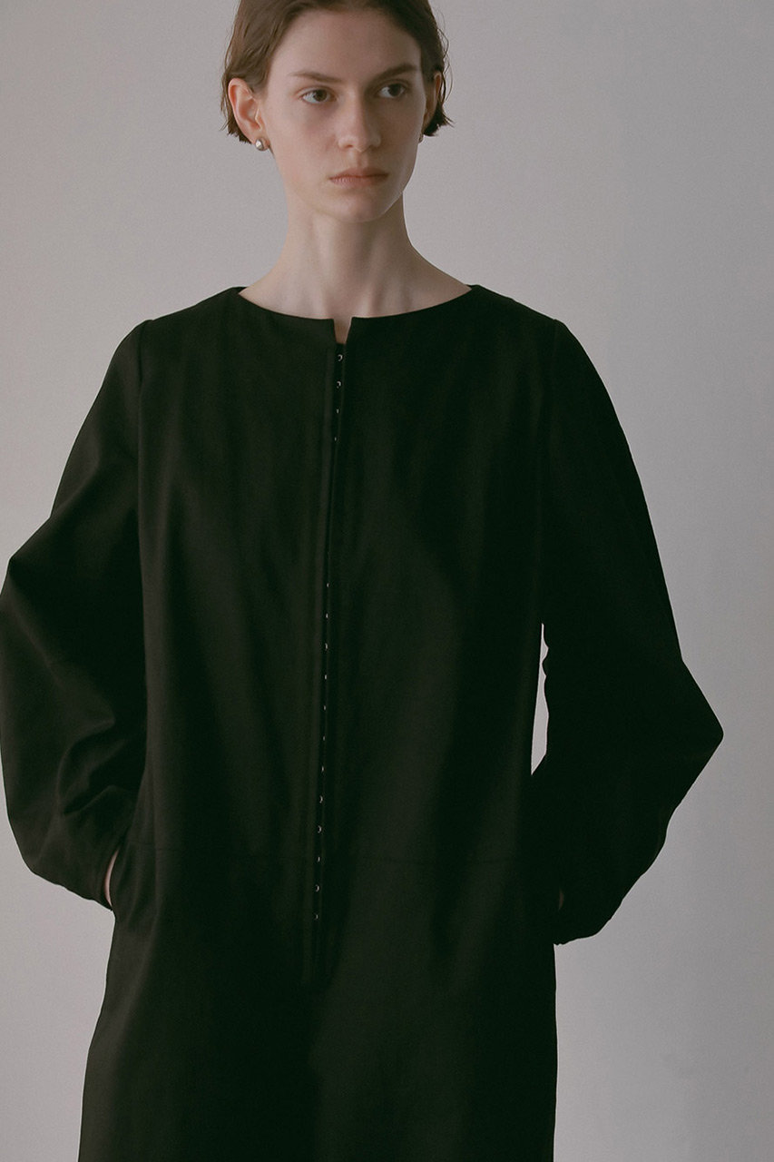 HER.(ハー)｜ホックディテールオールインワン/ブラック の通販