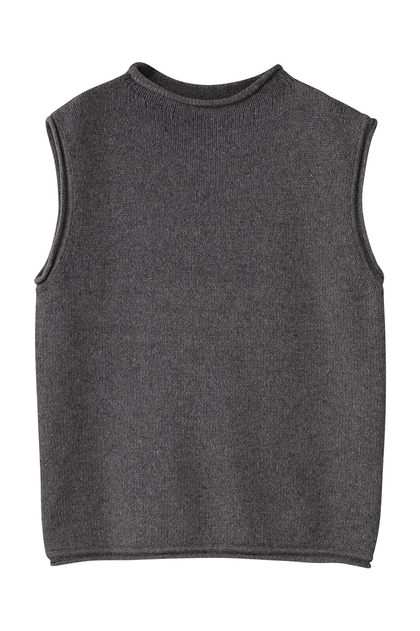 コットンブレンドニットプルオーバー