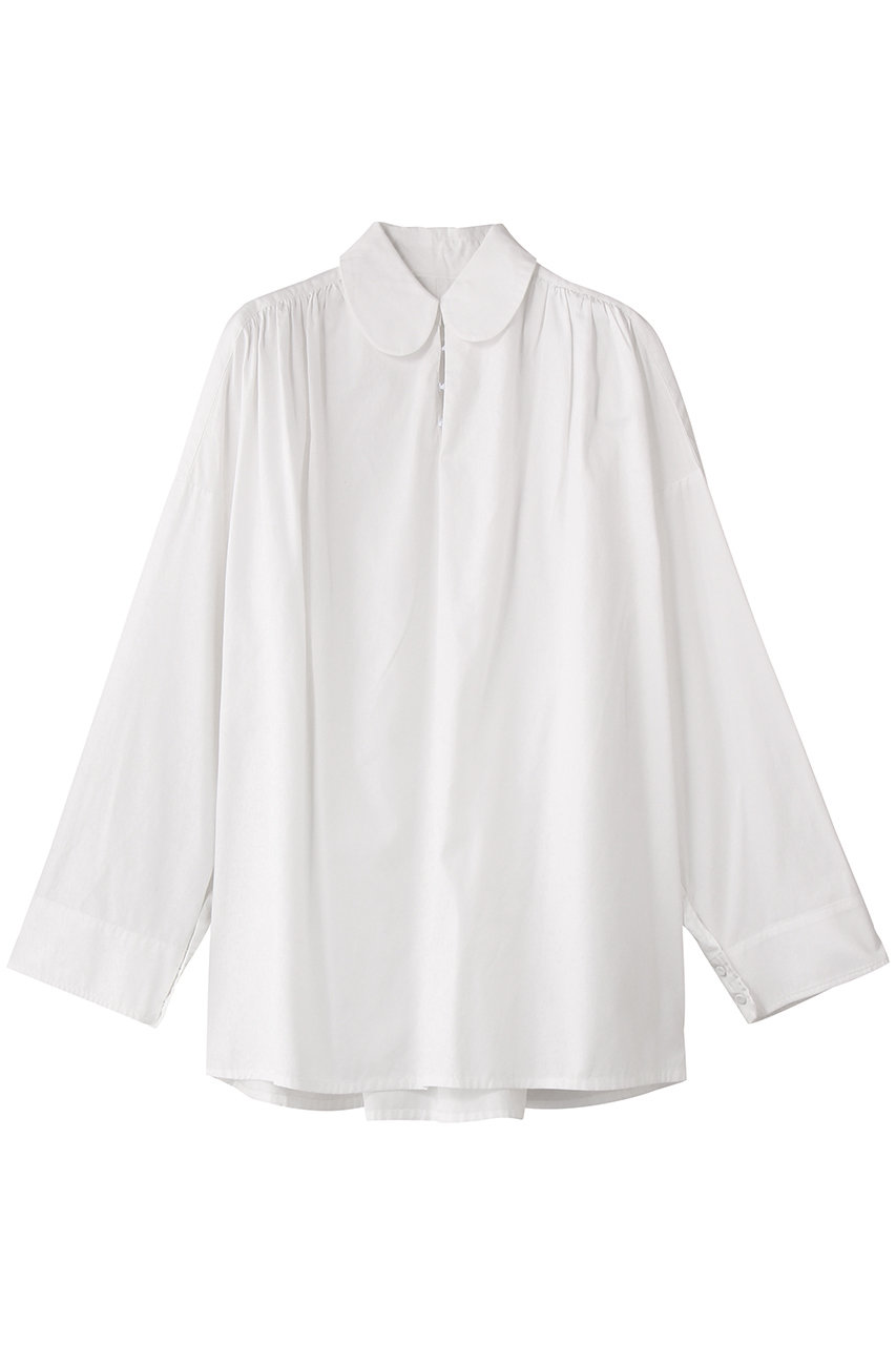 ラウンドカラーチュニックブラウス