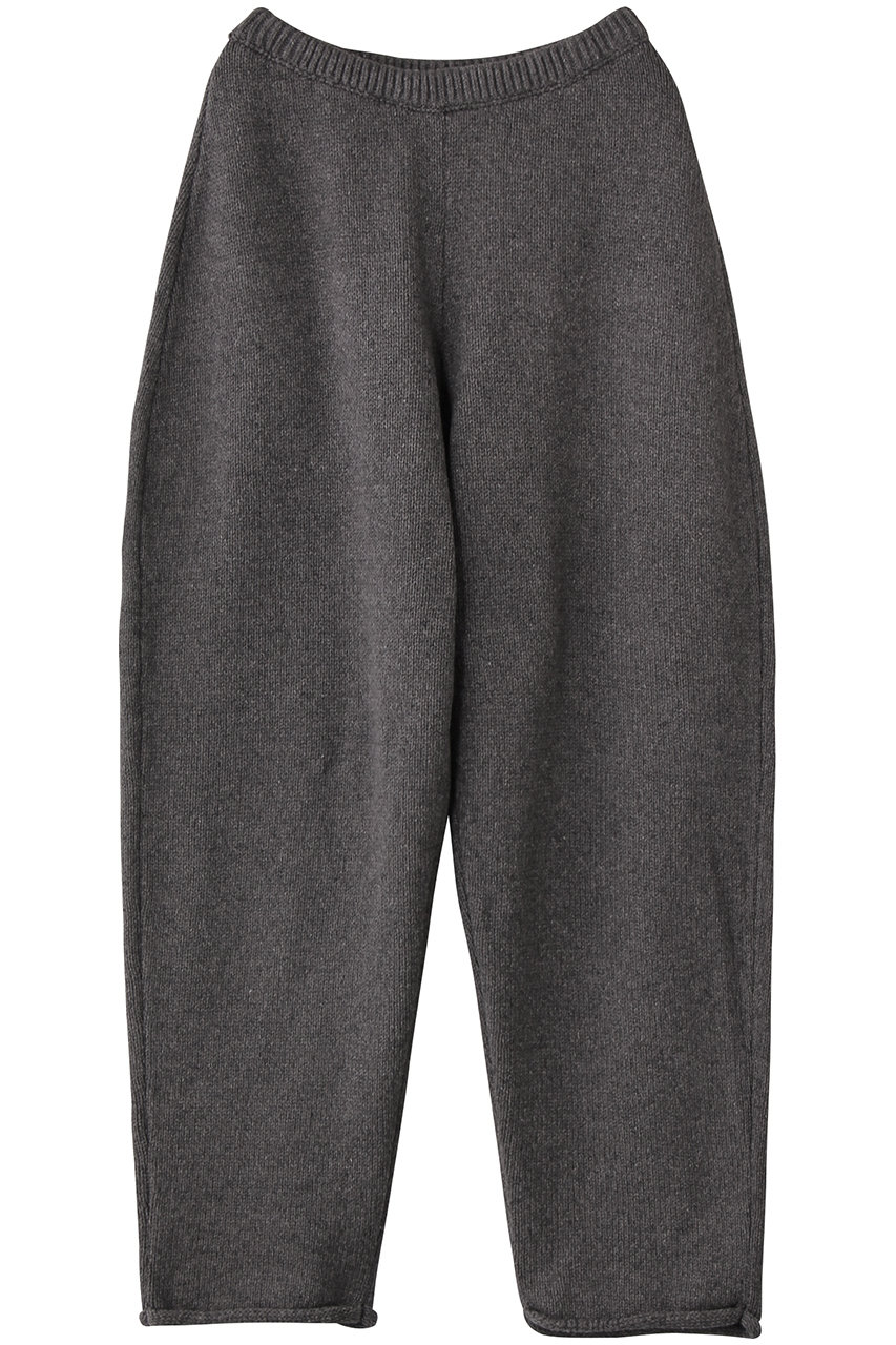 コットンブレンドニットパンツ