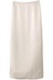 アセテートサテンナロースカート ハー/HER. オフホワイト