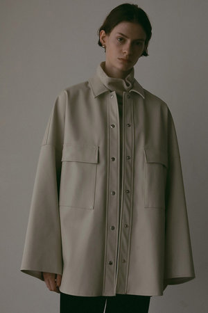 ハー/HER.の合皮ビッグCPOジャケット