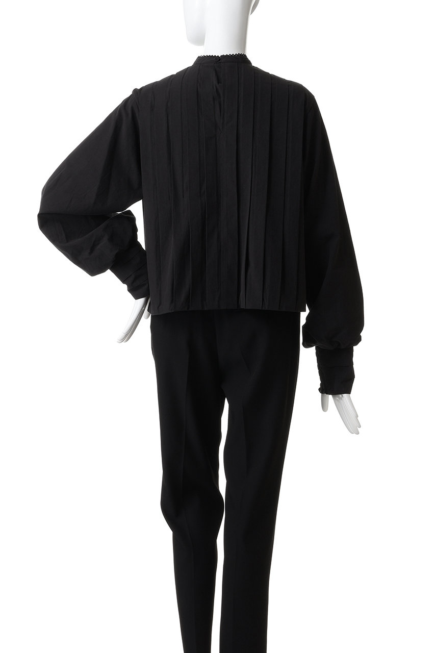 HER.(ハー)｜コットンタックブラウス/ブラック の通販｜ELLESHOP