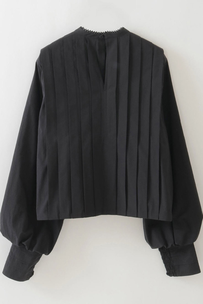 HER.(ハー)｜コットンタックブラウス/ブラック の通販｜ELLESHOP