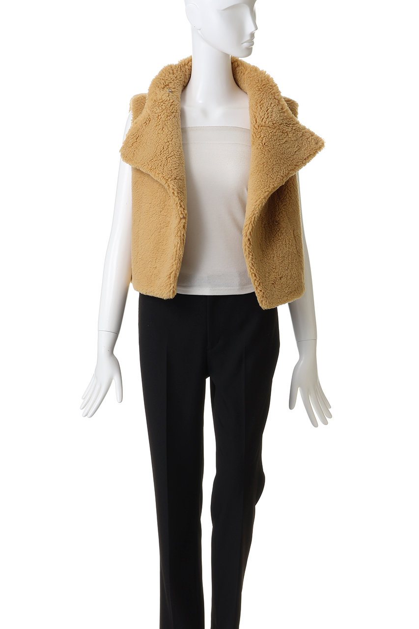 HER.(ハー)｜ボアベスト/オフホワイト の通販｜ELLESHOP・(エル