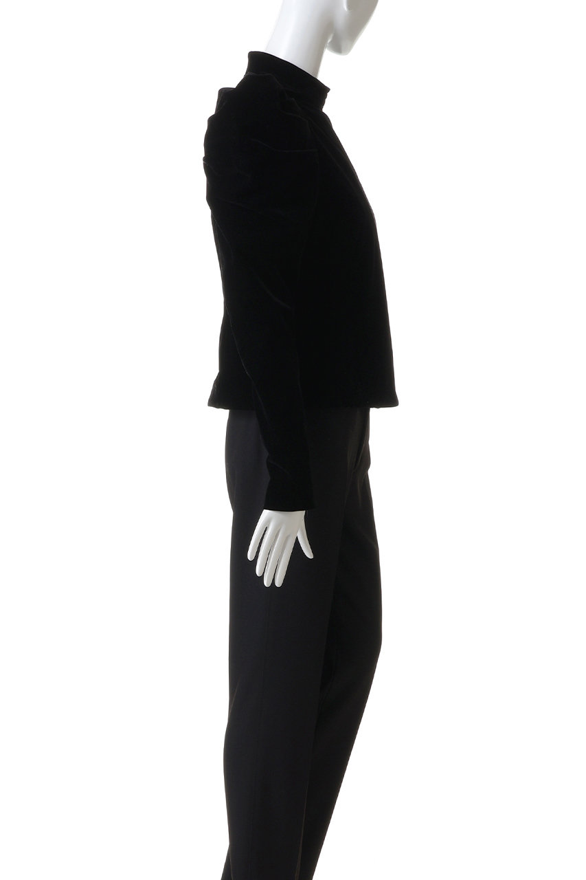 HER.(ハー)｜ベロアパワーショルダー/ブラック の通販｜ELLESHOP