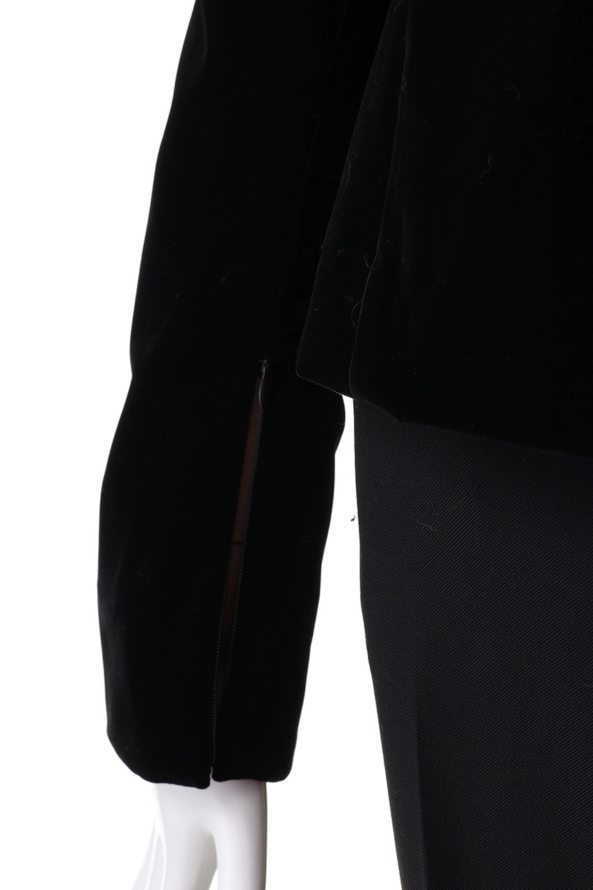 HER.(ハー)｜ベロアパワーショルダー/ブラック の通販｜ELLESHOP