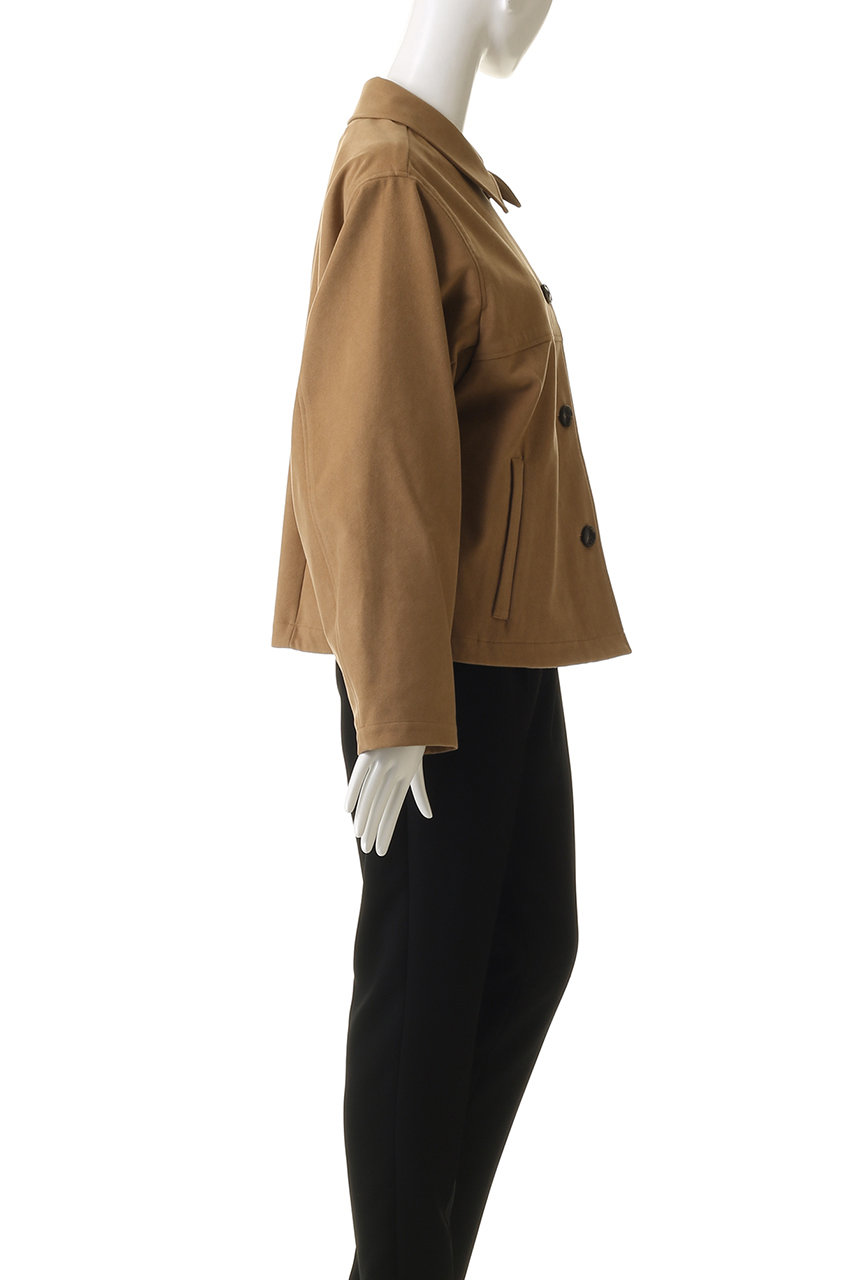 HER.(ハー)｜フェイクスエードジャケット/ブラウン の通販｜ELLESHOP