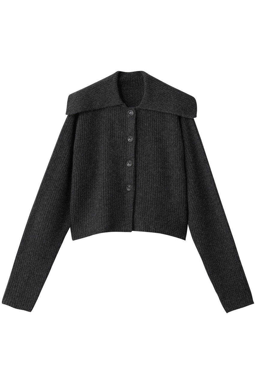 ハー/HER.のカラーニットカーディガン(チャコールグレー/7053509)