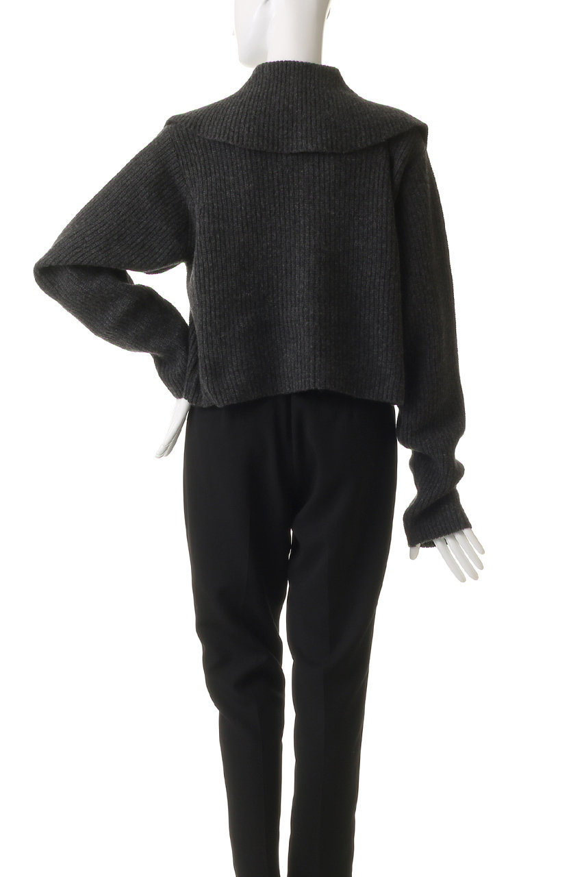 HER.(ハー)｜カラーニットカーディガン/チャコールグレー の通販