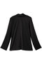 サテンドレープブラウス ハー/HER. ブラック